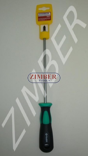 Отвертка кръстата 6 Х 200 (+) - ZIMBER
