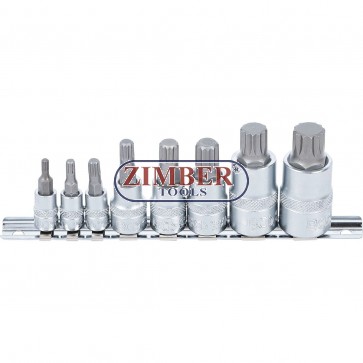 К-т накрайници на вложки XZN- M4 - M16, 8 pcs. (5105) - BGS-PROFESSIONAL
