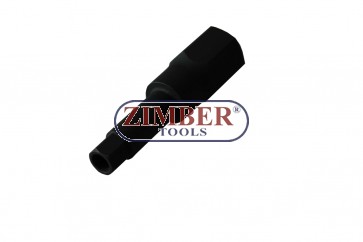 Шестограм с дупка на вложка 10-mm за демонтиране на инжектори  Bosch  1/2", ZR-15HBS1210 ZIMBER - PROFESSIONAL