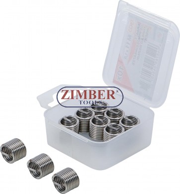 Втулки за възстановяване на резби M11 x 1,5 mm. - 10бр. - BGS technic 9436-1