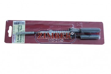 Хонинг инструмент с 3 рамена, 1-1/4"~3-1/2"(32-89mm) - ZR-36HCT3 (36ECH114312) - ZIMBER-PROFESSIONAL
