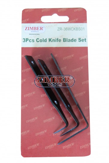 К-т резервени ножове за рязане на уплътнения на стъкла 3бр 3/4 - ZR-36WCKBS01 - ZIMBER TOOLS