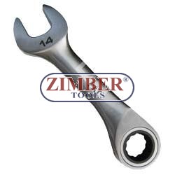 Ключ звездогаечен с тресчотка къс 12-mm -(ZL-7203-12мм)- ZIMBER-PROFESSIONAL