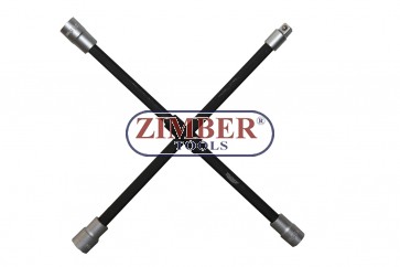 Кръстачка за гуми 1/2" 17 mm, 19 mm, 21 mm, ZR-36AWLW- ZIMBER TOOLS