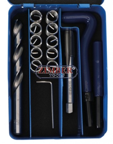 К-кт за възстановяване на резби M12 x 1.0 mm | 14 бр.9437 - BGS-PROFESSIONAL