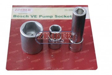 Комплект вложки за разглобяване и сглобяване горивни помпи Bosch VE, VP к-т 3 бр. ZR-36BPSS - ZIMBER PROFESSIONAL