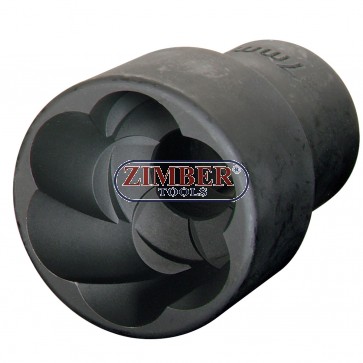 Вложка екстрактор за отвиване на повредени болтове и гайки 19 мм, 1/2" ZR-41PTSS120401 - ZIMBER TOOLS