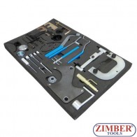 К-т  фиксатори за зацепване на двигатели OPEL, RENAULT,  NISSAN - ZIMBER - TOOLS