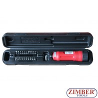 Динамометрична отвертка 1/4" (1-5 Nm) с накрайници - ZR-16SDTS14 - ZIMBER- PROFESSIONAL