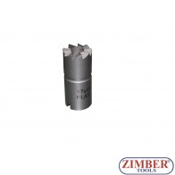 Фрезер за почистване гнездата на дизелови дюзи 17x17mm./прав / Delphi / Bosch, ( Mercedes Benz CDI, BMW / PSA / Renault / Ford) 1pc, ZR-41FR01  - ZIMBER-PROFESSIONAL