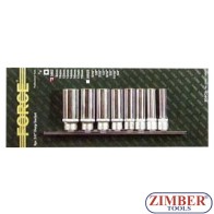 Вложки удължени 3/8" - 8 части - 3082 -FORCE PROFESSIONAL