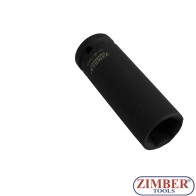 Вложка удължена ударна шестостенна 1/2" - 19mm - ZIMBER