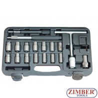 К-т за почистване леглата на дизелови дюзи 19ч  - ZR-36DIISCS19 - ZIMBER TOOLS.