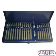 Битове накрайници к-т 40 части -  ZR-14BS40 - ZIMBER PROFESSIONAL