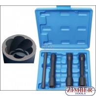 Удължени усилени екстрактори (1/2") 17-mm - 19-mm - 21 mm| 4 части - 5264 - BGS- technic.