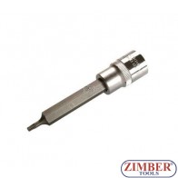 Накрайник на вложка 1/2", Т15х100мм - ZB-4468- BGS-technic