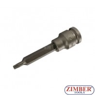 Накрайник на вложка ударна T-STAR, 100 mm удължен 1/2" T27 - BGS