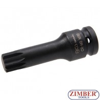 Вложка удaрна M16, дължина 75 мм 1/2" - BGS