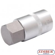 Шестограм на вложка 1/2", Hexagon 19 mm x55 mm - 5184-H19 -BGS-PROFESSIONAL