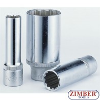 Вложка удължена 1/2" 12-стенна 27-mm - 5497727 - FORCE 