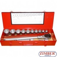 Гедоре камионджийско 3/4" - дванайстостенна 14 части - 6141 FORCE PROFESSIONAL