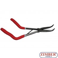 Клещи дългоусти закривени на 90 °, 280мм -ZT-01141-2- SMANN PROFESSIONAL