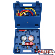 Манометричен блок двоен за климатици -(8425) - BGS-PROFESSIONAL