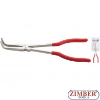 Клещи дългоусти криви 90° | 280 mm - 412 - BGS technic.