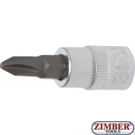 Накрайник на вложка PH2 6.3 mm 1/4" (2488) - BGS-PROFESSIONAL.