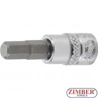 Накрайник шестостенен на вложка 6 mm -  (1/4")  - 2500 - BGS-technic.