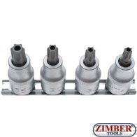 Комплект вложки Torx с отвор 1/2'' T40 - T55 | 4 бр. (8885) - BGS-PROFESSIONAL
