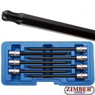 Комплект вложки с битове Torx- T10 - T50 | (1/4") 9 части. (8618) - BGS-PROFESSIONAL