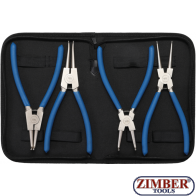 Комплект зегер клещи  250- mm - 4бр - 652 -  BGS technic