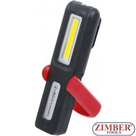 Мобилна ръчна работна акумулаторна COB LED / UV лампа - 9651 - BGS technic.
