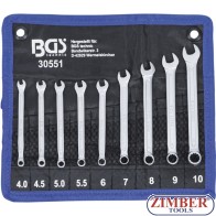 К-т ключове звездогаечни от 4 - 10 mm | 9 части . - 30551 - Bgs technic.