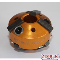 Фреза за леглата на клапани 37-mm-46-mm 60° и 45° (резервна част от к-т: ZR-36VRST, ZR-36VRST10) - ZIMBER-PROFESSIONAL