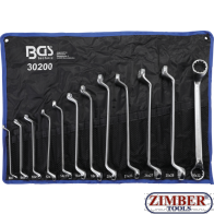 Комплект ключове лули 75 °,  6 - 32 mm 12 -бр (30200) - BGS technic.