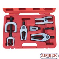 Комплект скоби за изваждане шарнири и накрайници - 6 бр. ZR-36FES02 - ZIMBER TOOLS. 