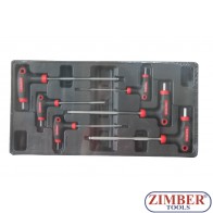 Шестограми г-образни с топче к-т 6ч - ZT-00806 - SMANN TOOLS.