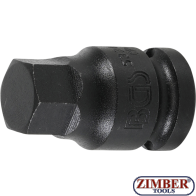 Шестограм ударна на вложка Hexagon 17 mm. (1/2")  - 5334-H17- BGS technic. 