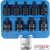Комплект ударни битове Torx T20 - T70, 1/2 | 9-бр- 5486- BGS technic.