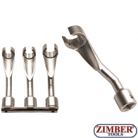 КЛЮЧОВЕ ЗА МОНТАЖ ДЕМОНТАЖ НА ГОРИВНИ ТРЪБОПРОВОДИ 1/2", 14-mm, 17-mm, 19- mm - 8450 -BGS technic.