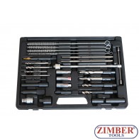 К-т за вадене скъсани подгряващи свещи 8mm, 9mm, 10mm -27 части - ZR-36GPTS27 - ZIMBER TOOLS.