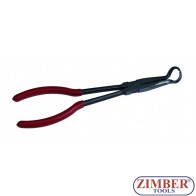 Клещи дългоусти за свещи 280mm, ZR-19PLSP11 - ZIMBER-PROFESSIONAL