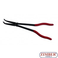 Клещи дългоусти криви 90°, 280mm ZR-19LHBNP1190 - ZIMBER-TOOLS.LS.
