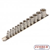 Комплект вложки Е звезди на 1/4" / 3/8"  | E4 - E20 | 12 бр. (2038) - BGS-PROFESSIONAL