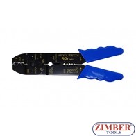 Клещи за кримпване и заголване на кабели 200 mm - 1422 - Bgs technic.