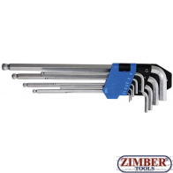 Комплект дълги Г-шестограми - 1.5-mm - 10 mm | 9 броя. (790) - BGS-PROFESSIONAL
