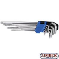 Комплект дълги Г-шестограми Torx- T10 - T50 | 9 части. (793) - BGS-KRAFTMANN