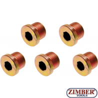 Пробки за картер M17x 1.5 mm 5 бр.(126-SM17) - BGS-PROFESSIONAL